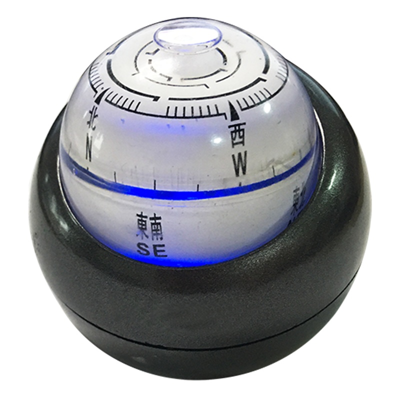 迈古(MG)[带LDE灯款]车载指南球车用指南针摆件汽车罗盘自驾游户外用品
