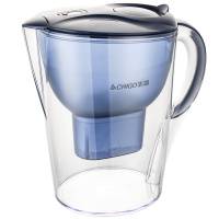 志高(CHIGO)家用净水壶CG-LB308 便携式净水器净水杯 滤水壶3.5L蓝色 1壶1芯