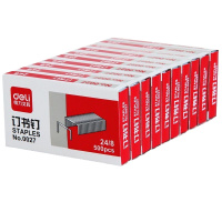 得力 0027 加厚订书钉 500枚一盒 20盒装