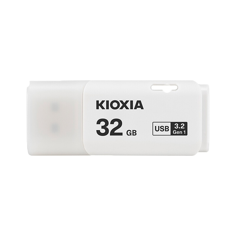 铠侠(Kioxia)32GB U盘 U301隼闪系列 白色 USB3.2接口(原东芝优盘)防尘拔盖设计 高速商务学生优盘