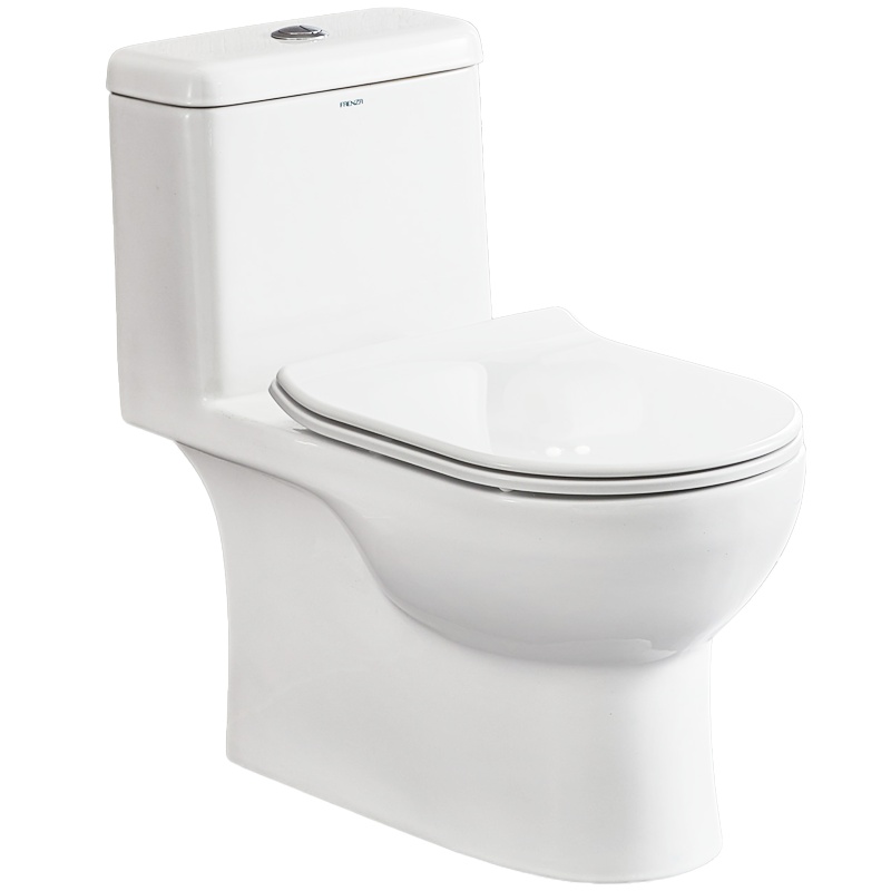 法恩莎卫浴马桶家用卫生间座便加宽舒适盖板节水虹吸坐便器FB16121