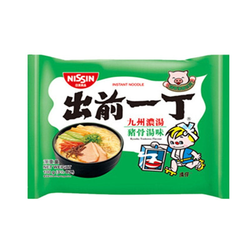 出前一丁九州浓汤猪骨味 100g/袋 方便速食 泡面 方便面 熬夜夜宵 加班餐 香港进口