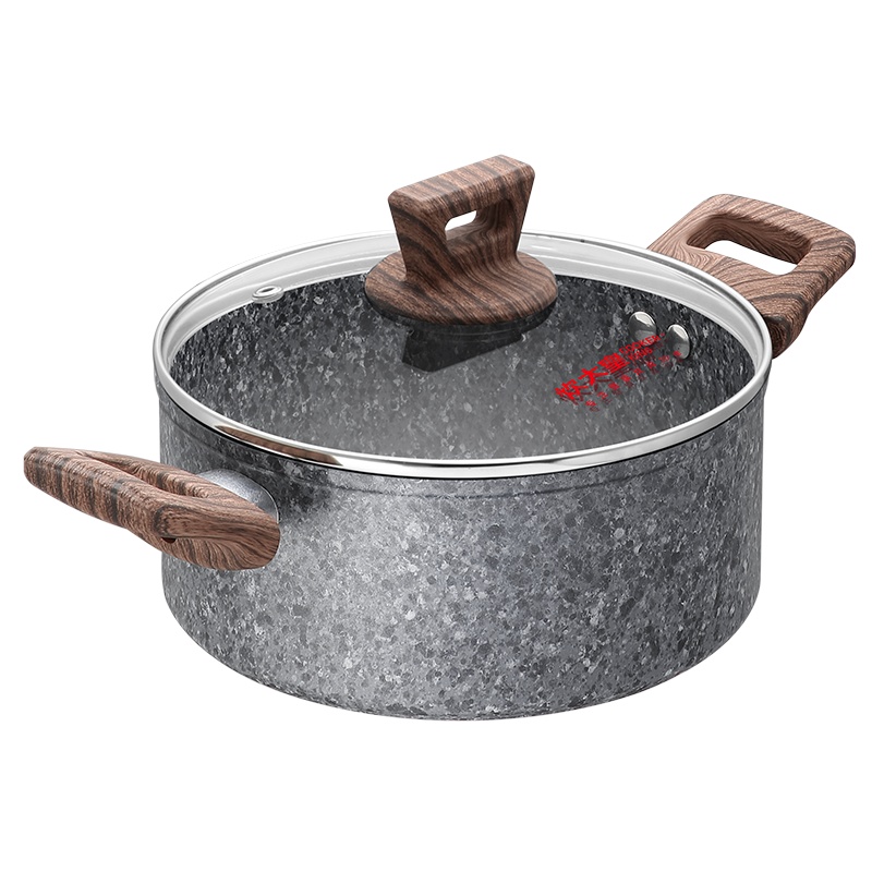 炊大皇大理纹不粘汤锅22cmTG22LW