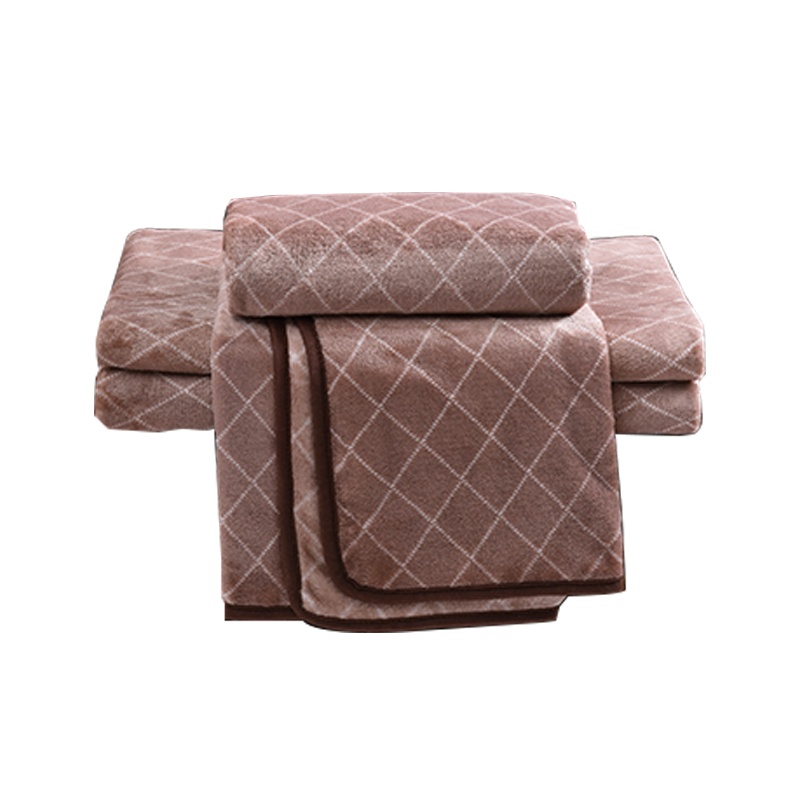 路易卡罗(Louiskellog) 开门红休闲毯棕色 格子条纹 四季毯 空调毯 单个价