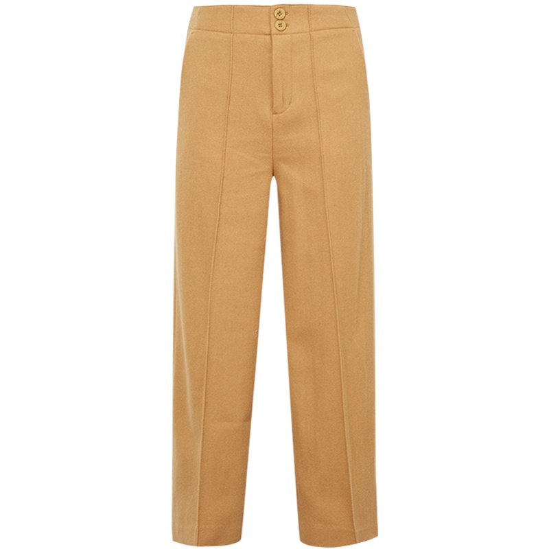 [1件5折价:120]羊毛MECITY女时女士时尚潮流尚纯色针织阔腿裤老爹裤女