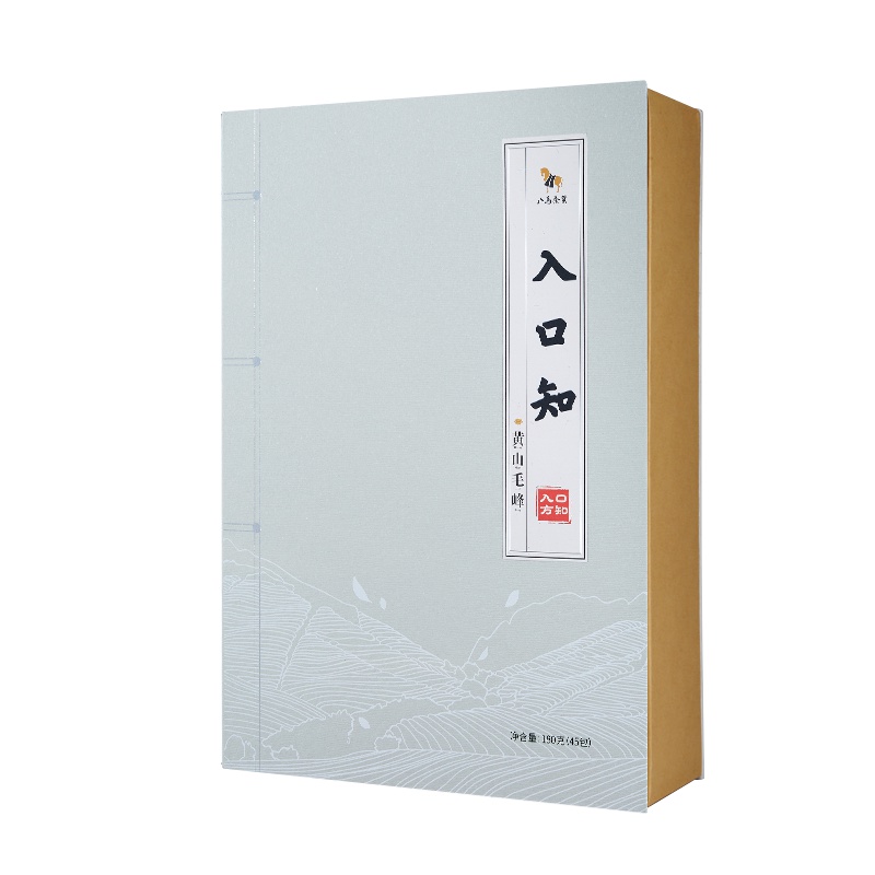 [2021新茶]八马茶叶 入口知系列春茶 安徽黄山毛峰绿茶茶叶礼盒装180g
