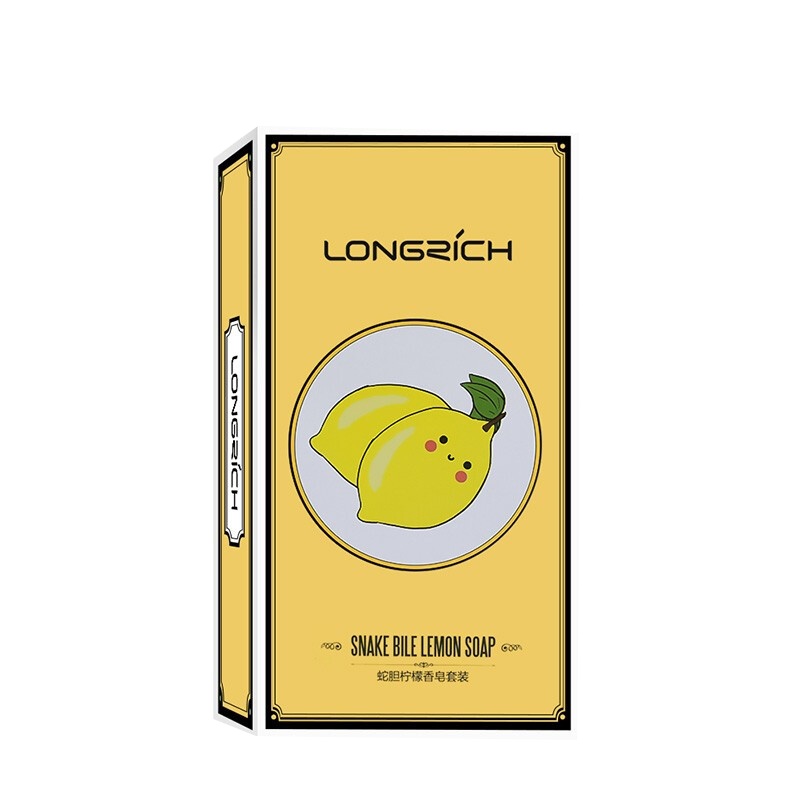 隆力奇 蛇胆柠檬香皂 120g(5盒装) 柠檬精华 舒爽净洁 香皂套装