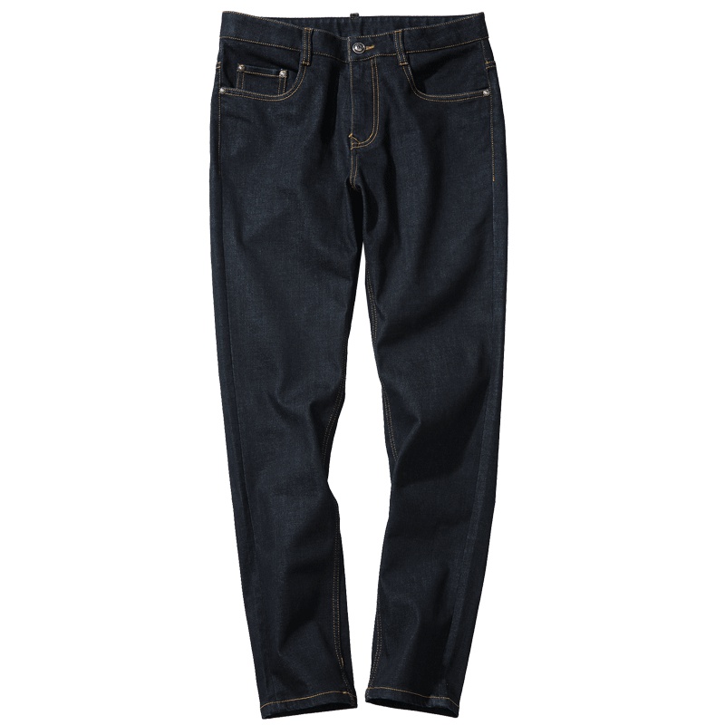 千纸鹤男装牛仔裤2018秋冬青年黑色潮流长裤商务休闲裤子80023