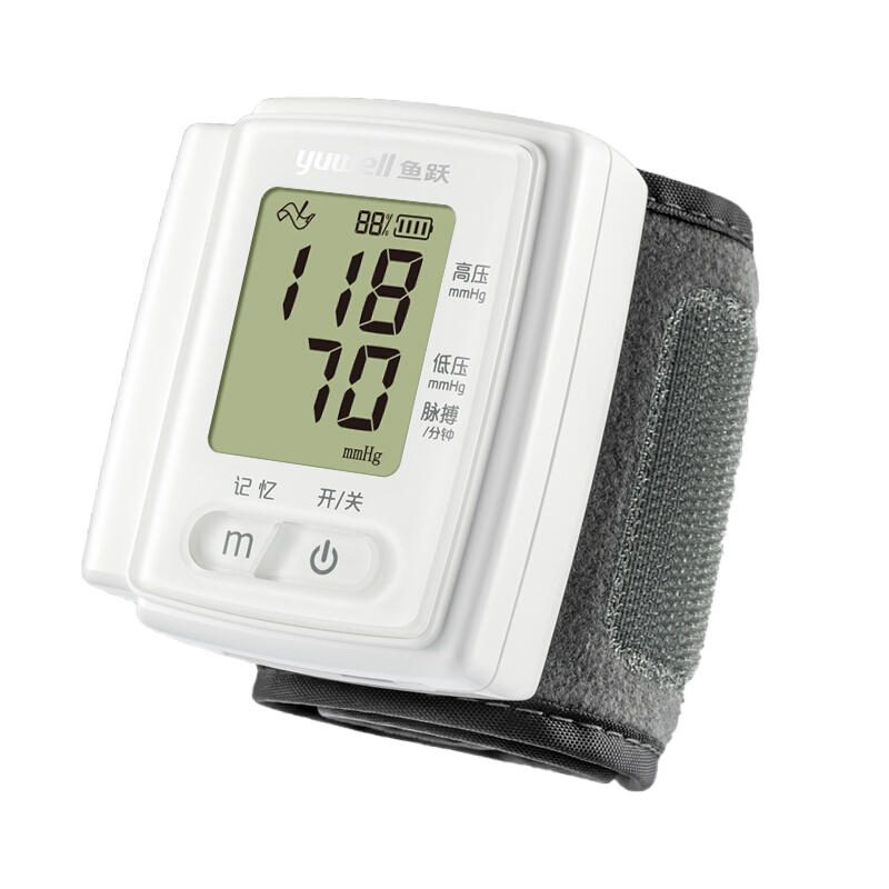 鱼跃(YUWELL)电子血压计 家用手腕式YE8800CR语音充电款 全自动测量血压仪器充电款