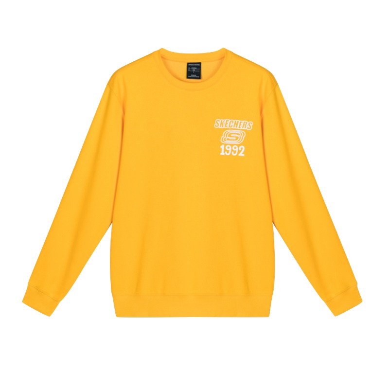 Skechers斯凯奇冬季运动宽松卫衣女子长袖针织圆领套头衫L120W068