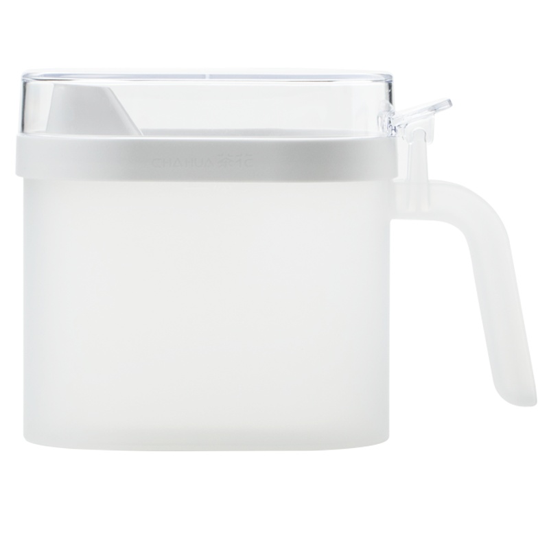 茶花塑料油壶防漏家用装油瓶酱油瓶倒油瓶厨房用品醋壶小油罐[绿色+白色]500ML油壶2个装