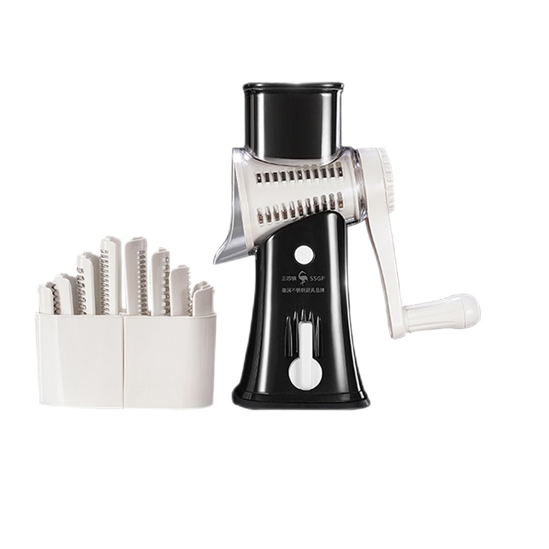 [苏宁宜品认证]德国多功能切菜器家用厨房土豆丝神器土豆切片切丝擦丝器刨丝器滚筒刨丝器仿刀切设计 不伤手