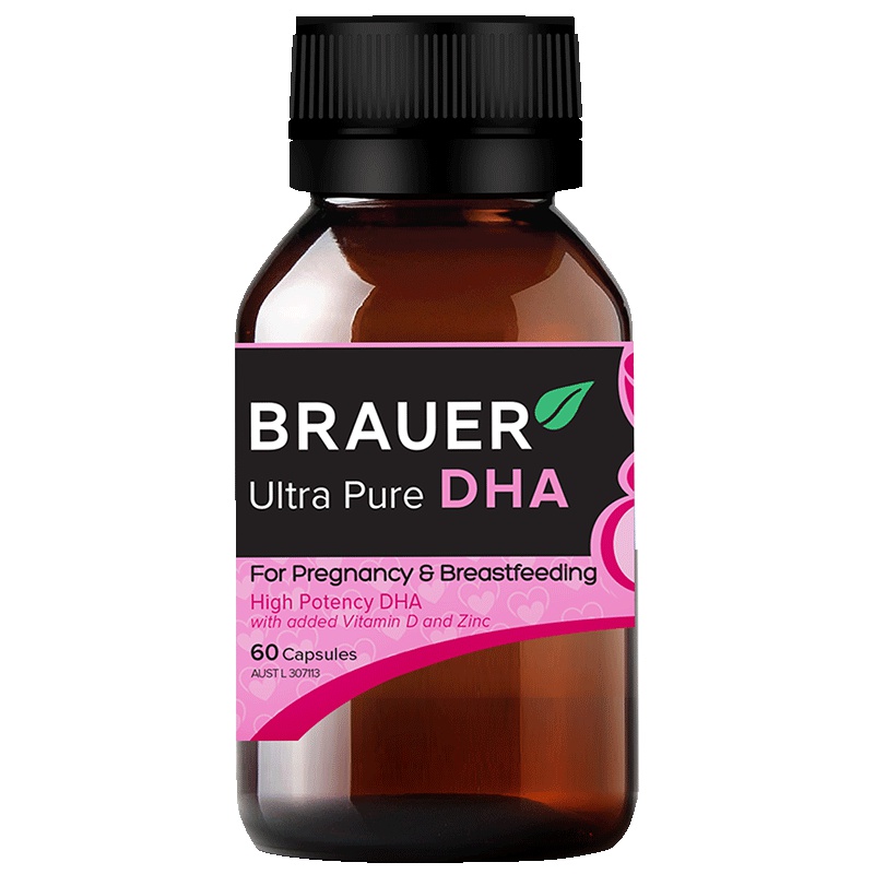 蓓澳儿(Brauer)孕期哺乳期DHA海藻油胶囊 60粒/瓶装 澳洲进口