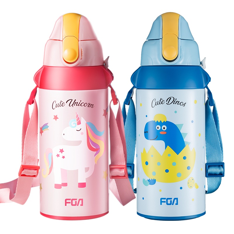 富光萌贝316不锈钢儿童保温杯580ml学生卡通可爱保温保冷水杯子