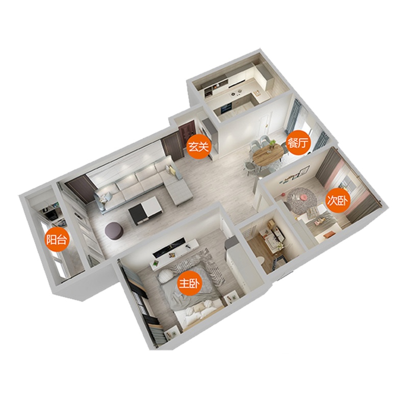 海尔Haier home全屋定制卧室衣柜衣橱衣帽间入户柜电视柜餐边柜现代简约平开门推拉门衣柜午后时光 18㎡套餐