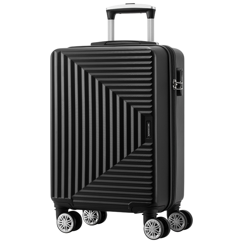 瑞动(SWISSMOBILITY)时尚拉链登机箱MT-5251 黑色 20寸