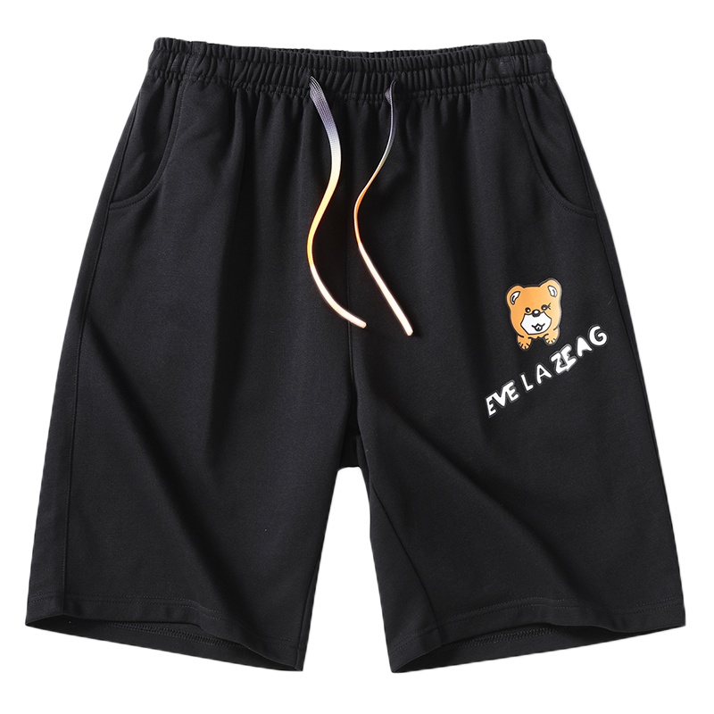 晗亦然短裤男夏季新款潮外穿休闲韩版潮流冰丝五分中裤运动2986