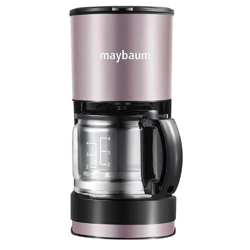 maybaum五月树 M180美式咖啡机家用小型咖啡壶煮滴漏式全自动（玫金色）