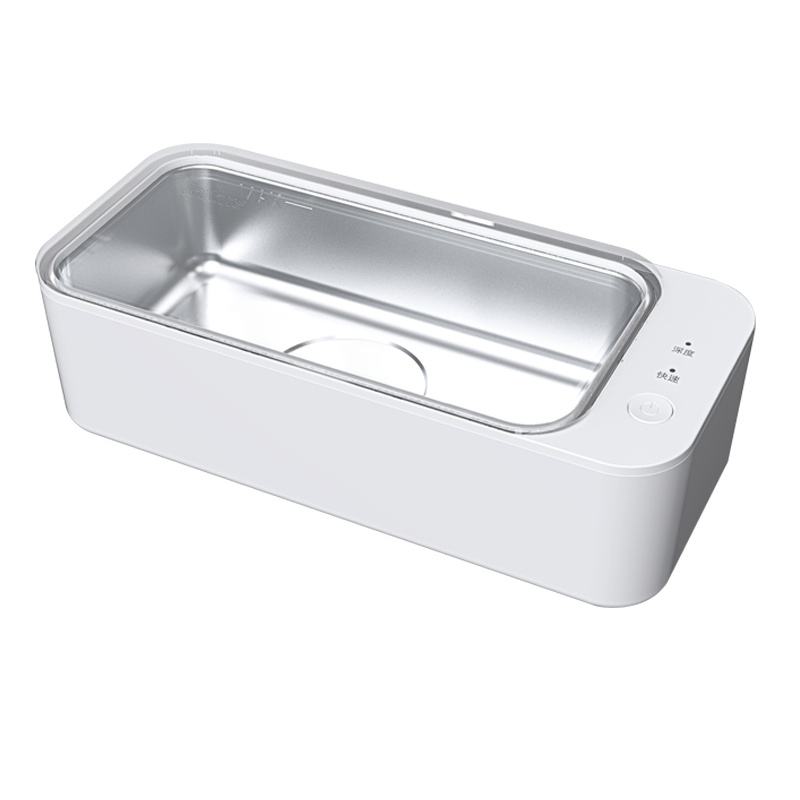 朗菲超声波清洗机（青春版）白色 洗眼镜机家用首饰手表隐形牙套眼镜清洗机