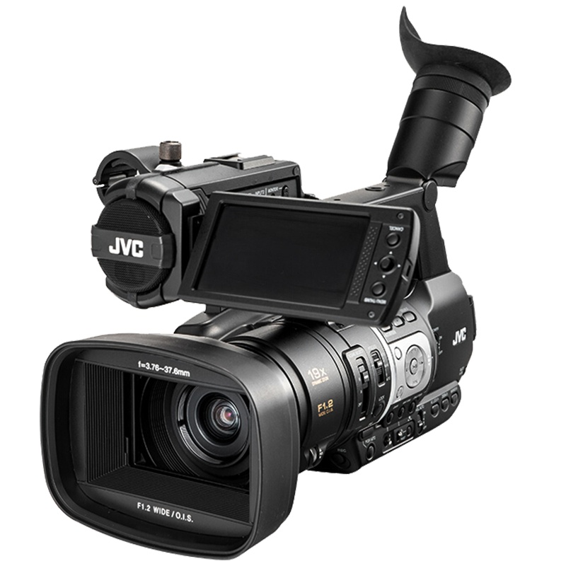 杰伟世(JVC )JY-HM360 活动会议套餐 高清 手持式 数码摄像机 摄录一体 黑色 400万有效像素 3.5英寸