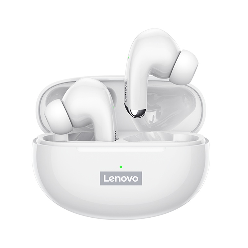 联想/Lenovo蓝牙耳机 LP5白色 TWS真无线游戏影音乐耳塞入耳式 适用于苹果安卓华为小米手机男女通用款