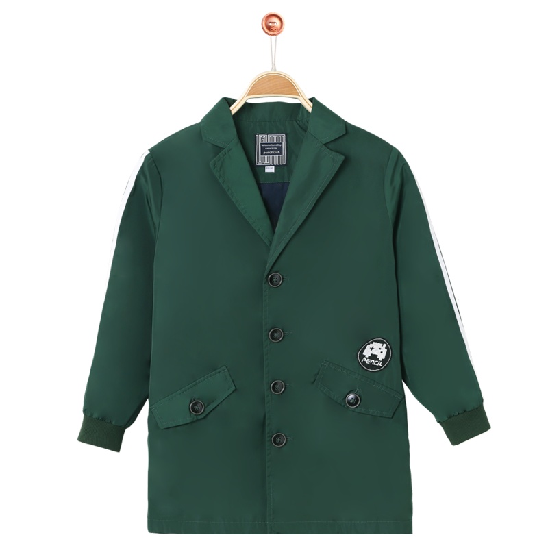 铅笔俱乐部童装2019秋冬新款男童长袖外套中大童西装儿童翻领上衣