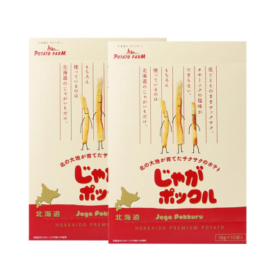 Calbee卡乐比牌JagaPokkuru北海道薯条(膨化食品)180g两件装