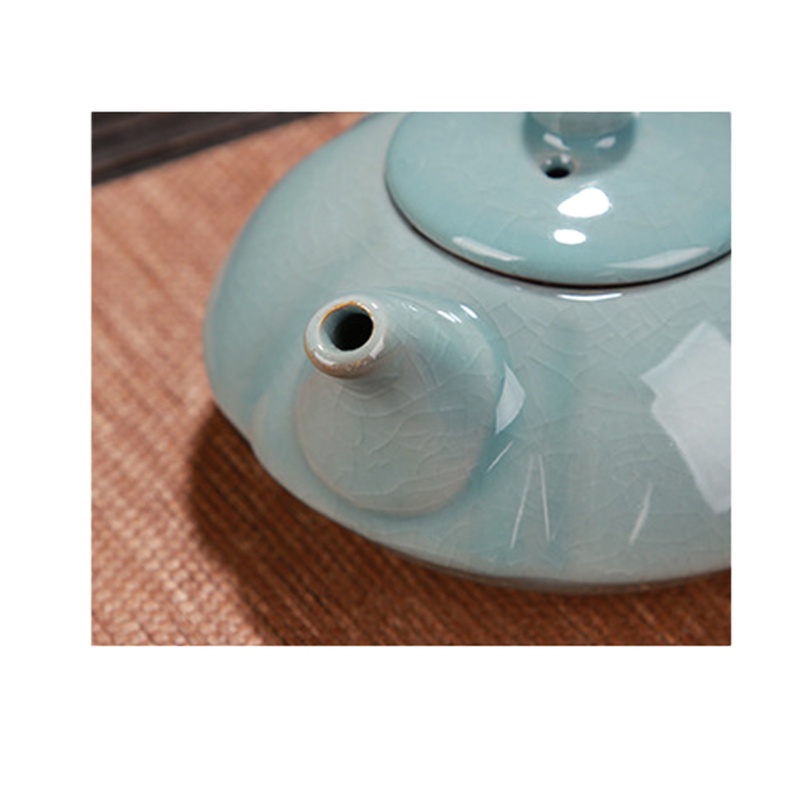 企业专享 粉青梅花壶哥窑礼品茶具 起订量36