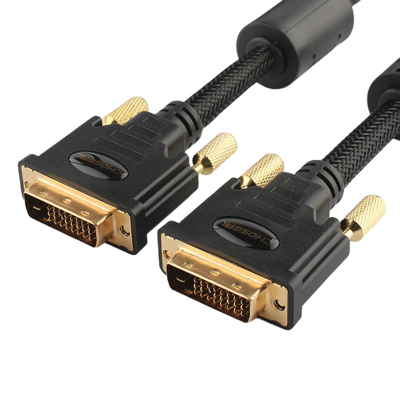 Choseal秋叶原 Q541 DVI线 24+1高清连接线 黑色 20米