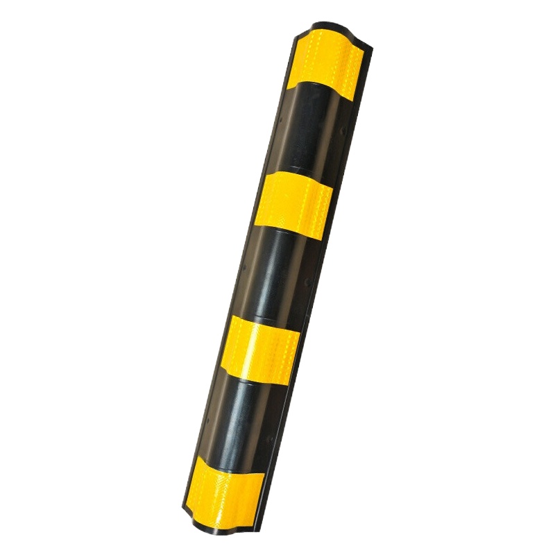 橡胶圆护角反光护墙角地下车库护角防撞条交通安全规格80cm/条