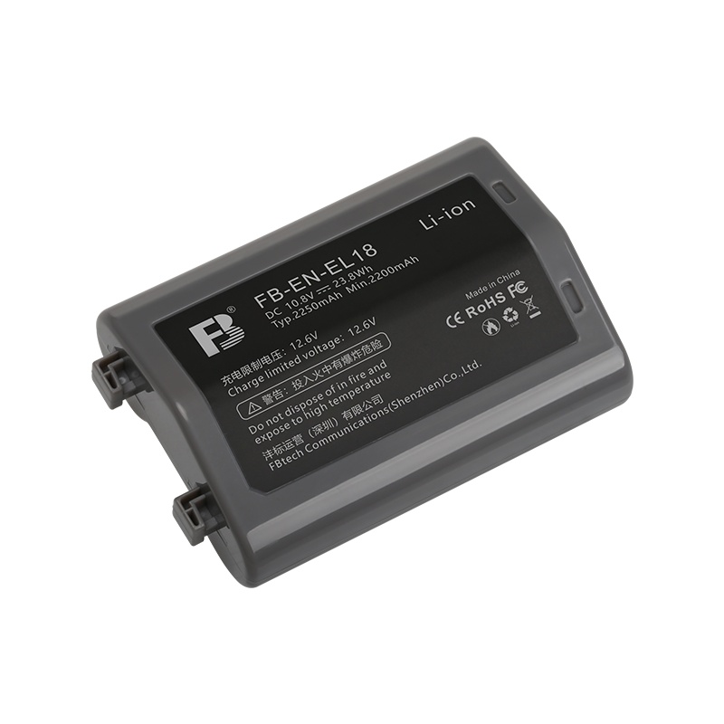 沣标EN-EL18电池D6 D5 D4 D4S尼康相机手柄d500 D850 锂电池EL18C