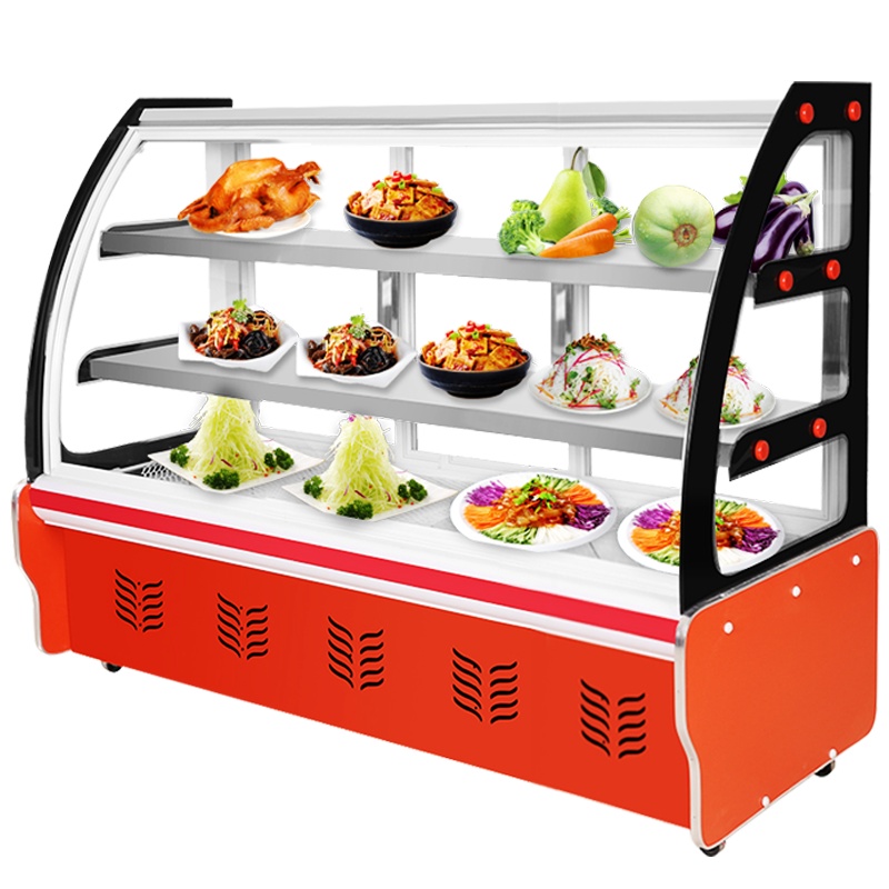 昌禾 商用展示柜冷藏 饭店凉菜点菜柜保鲜柜 卤菜熟食鸭脖柜 餐饮冷藏冰柜 烧烤点菜柜铜管 2.0米后开门冷藏(铜管)