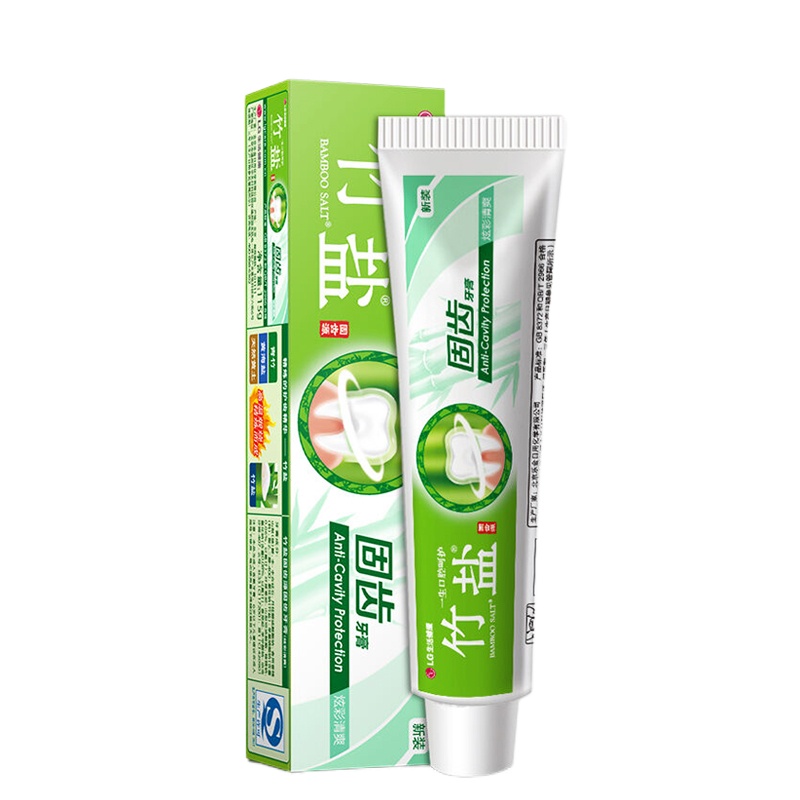 LG竹盐苏宁超市自营牙膏 美白防蛀 口气清新 官方旗舰店正品 固齿源固齿牙膏115g