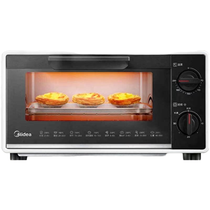 美的（Midea）T1-109F 家用多功能迷你小烤箱 10升家用容量