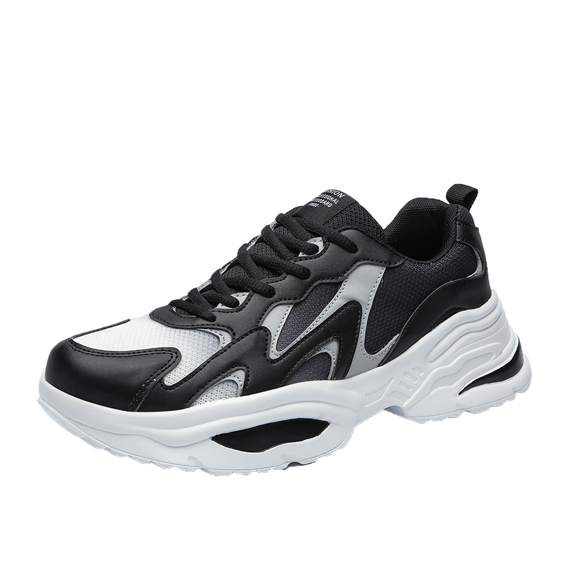 博迈伦男鞋子2020春季潮鞋男士运动休闲鞋老爹鞋低帮拼色新款YM-8903