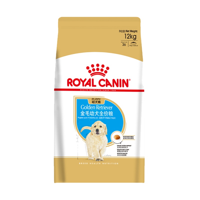 ROYAL CANIN 皇家狗粮 AGR29金毛幼犬狗粮 全价粮 12kg 大型犬幼犬 增强抵抗力 支持被毛健康