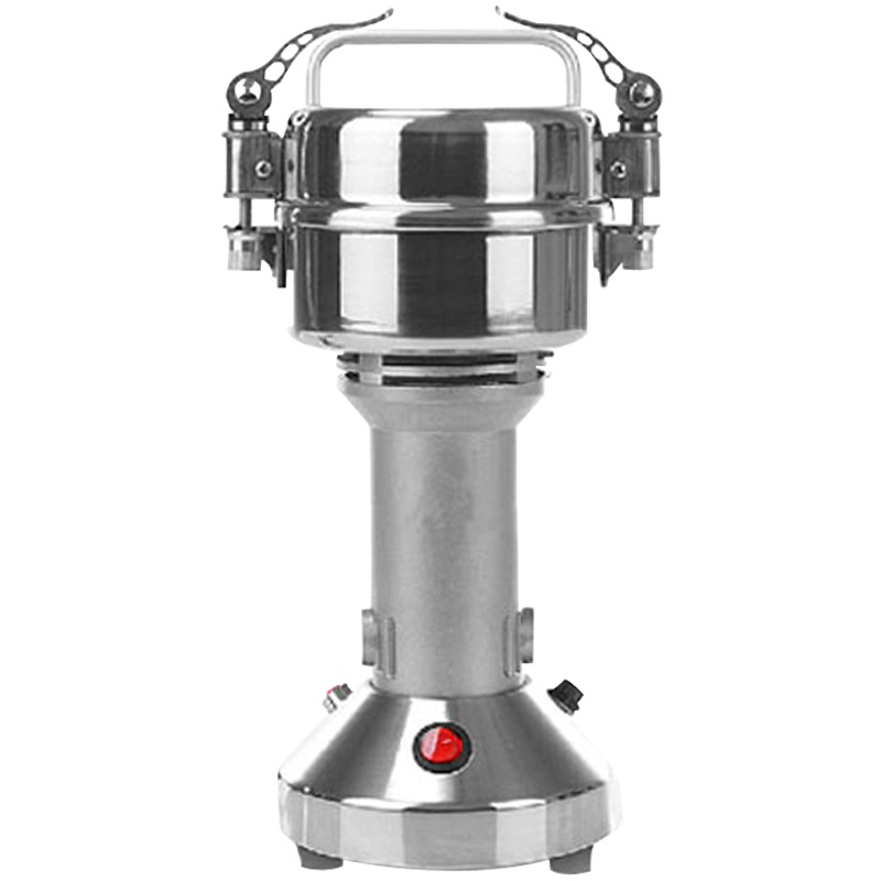 红景天100粉碎机克锁扣不锈钢打粉机五谷杂粮电动豆粉机家用商用大型超细研磨机药材三七打碎机干磨机碾压机搅拌机料理机2刀头