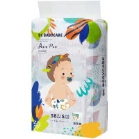babycare BC纸尿裤新生儿尿不湿Air pro弱酸亲肤超薄透气国产防过敏巅峰bbc宝宝婴儿尿不湿尿片S码58