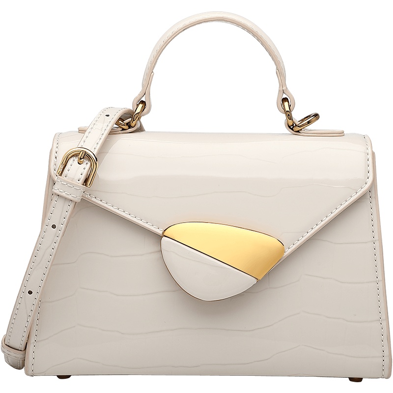 欧米OMI包包女2020新款时尚百搭漆面单肩斜挎女包青年休闲小方包