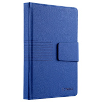齐心(COMIX) 25K/146张磁扣皮面笔记本子/办公记事本/记事本/日记本 C5835 蓝色 单本装