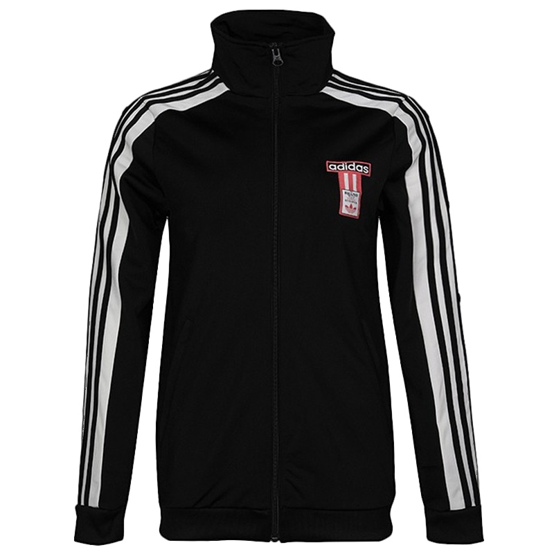 阿迪达斯(adidas)女士TRACK TOP休闲立领针织运动夹克外套 DH4679