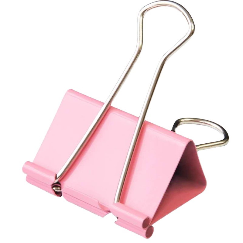 得力6#筒装彩色长尾票夹(15mm/60pcs)8556ES