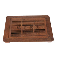 唐宏坊 鸡翅木功夫茶具茶盘抽屉式储水排水双用托盘家用实木茶台简约茶海功夫茶具 鸡翅木古典茶盘茶台 款式三
