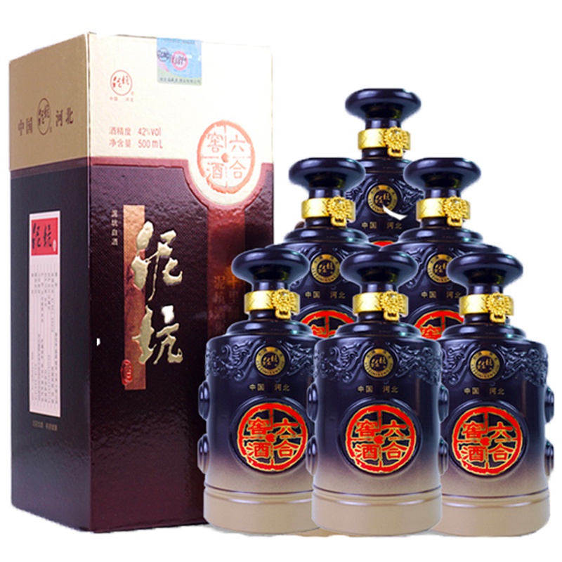 [中华特色]河北供销馆 泥坑 白酒整箱 42度窖酒H6 500ml*6瓶 浓香型白酒 河北邢台特产 华北