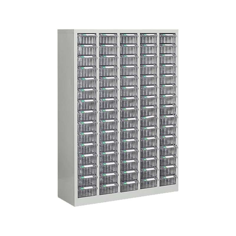 臻远零件柜抽屉式工具柜 75抽透明无门小号