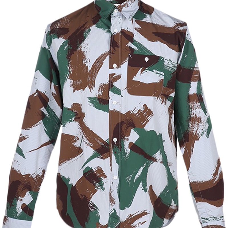 KENZO 高田贤三 男士 棉质长袖衬衫 FA6 5CH401 1LT