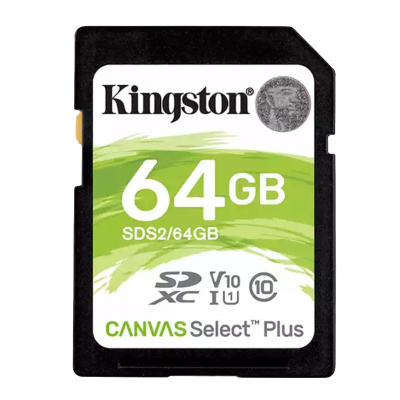 金士顿(Kingston)64GB 高速SD卡 读100MB/s CLASS 10相机内存卡存储卡 单反 微单闪存卡