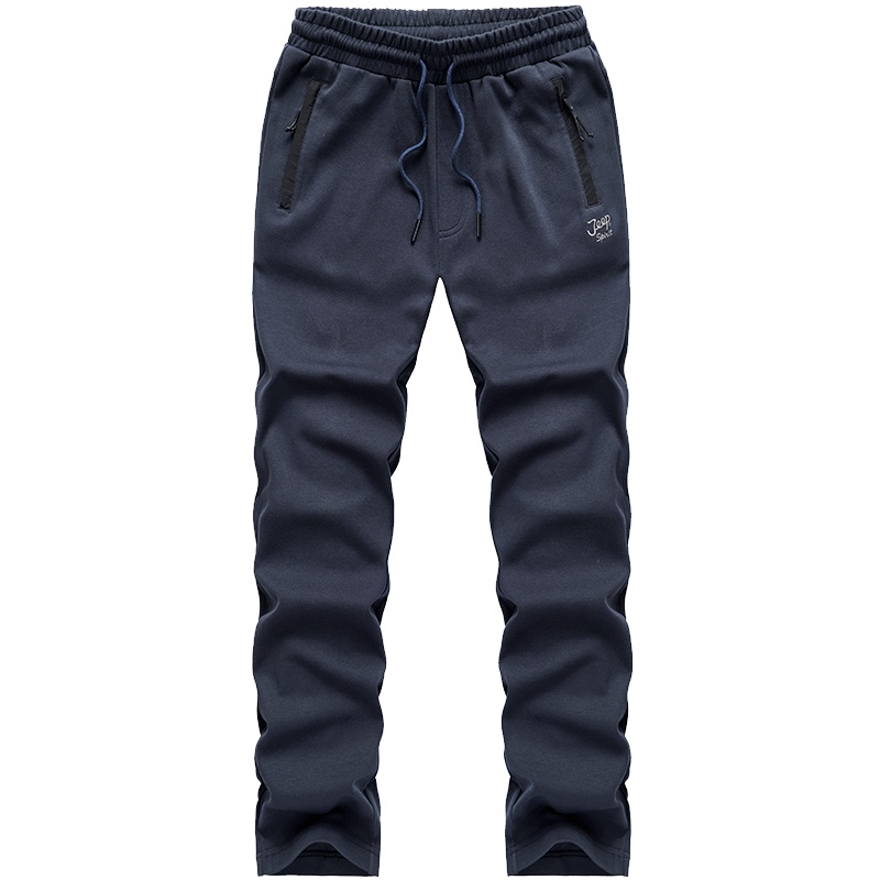 JEEP吉普运动裤男宽松休闲长裤子男士直筒针织裤男春季卫裤大码