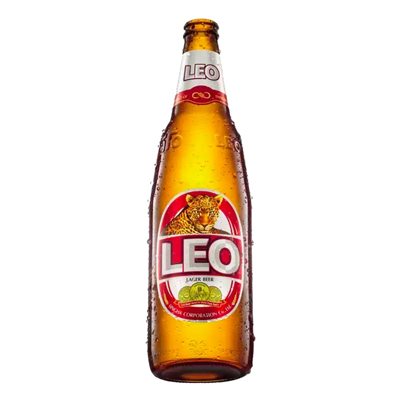 [倾酒倾饮旗舰店]泰国啤酒原瓶进口LEO豹王啤酒精酿小麦芽330ml*24瓶礼盒