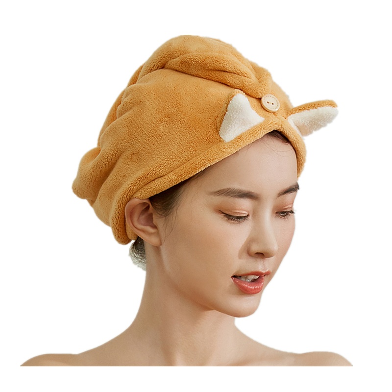 猫人干发帽MiiOW吸水干发巾浴巾帽加厚长帽速干毛巾浴帽公主帽2021新款